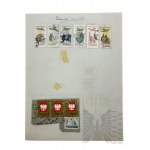 II RP-II WŚ-PRL - Zestaw Kart ze Znaczkami Pocztowymi z Lat 1938-1950