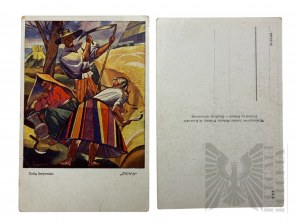 II RP-PRL-III RP - Collection of Postcards Painting Zofia Stryjeńska