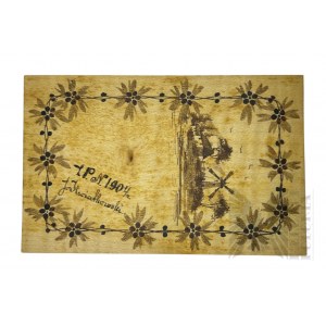 Circa 1904, Warsaw - Postcard Correspondence Card Hand-painted, Krakowskie Przedmieście 69