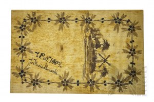 Circa 1904, Warsaw - Postcard Correspondence Card Hand-painted, Krakowskie Przedmieście 69