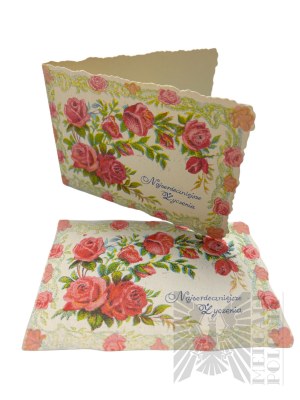 II RP/PR - Collection of Embossed Postcards with Flowers