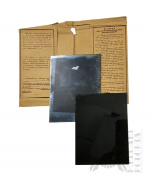 II RP - Set of Photographs and Negatives (Including on Glass): Construction of Wilson Square, Stefan Żeromski Park in Kodak Envelopes and Ernest Neumann Photographic Plant Warsaw; Stamp by Jerzy Jeżewski