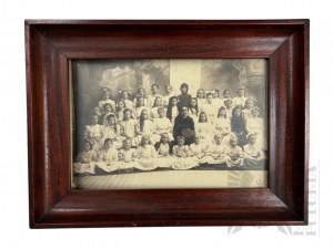 1st half of the 20th century. - Class photo (?); Seal Jerzy Jeżewski, Warsaw (Warsaw Insurgent).