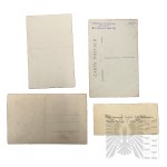 Three Photographs: Photograph of Young Men (?), Hasty Moro Photography, Warsaw, Freta 16; Tombstone of Tomasz Zamoyski; Cruise Ship; Business Card, Strykow k. Lodz.