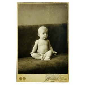 XIX/XX century, Warsaw - Photograph of a Young Child; Photographer Jan Mieczkowski (Son)