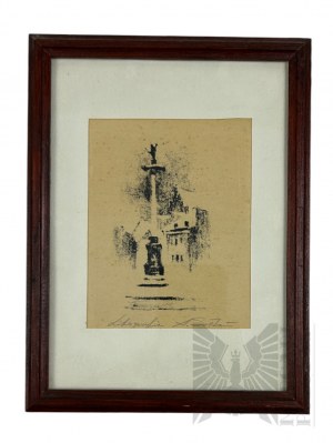 Aleksander Soltan (?; 1903-1994) - Image Sigismund's Column, Lithograph on Paper