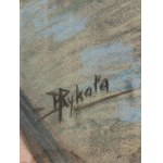 Według Wojciech Kossak (1856-1942) - Obraz Ułan Zapalający Papierosa, Pastel na Papierze; Kopia P. Rykała