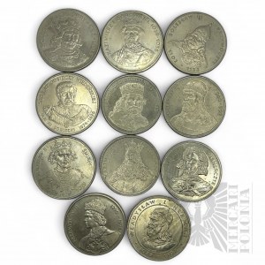People's Republic/III Republic - Collection of Rulers of Poland Commemorative Coins, 50-1000 Zlotys.