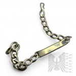 [Bracelet en argent pour homme avec plaque, pas d'échantillon