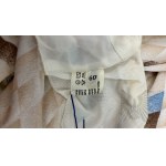 Robe plissée en losange de couleur crème Taille 40, 100% polyester