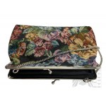 Borsa ricamata vintage e borsa di paglia