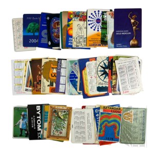 People's Republic of Poland - Mighty Collection of Phone Cards and Pocket Calendars: Sztandar Ludu, Dom Książki and Others