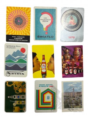 People's Republic of Poland - Powerful Collection of Phone Cards and Pocket Calendars: Centrum Department Stores, Sztandar Ludu and Others