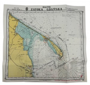 PRL, 1970. - Map of the Bay of Puck, Hydrographic Office of the Navy of the PRL