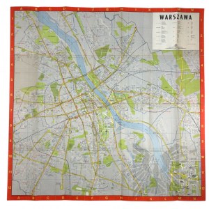PRL, 1973,. - Plan of Warsaw, Państwowe Przedsiębiorstwo Wydawnictw Kartograficznych