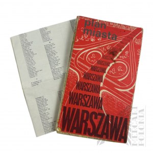 PRL - Two Plans of Warsaw 1966 and 1983, Państwowe Przedsiębiorstwo Wydawnictw Kartograficznych