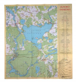 PRL/III RP - Four Maps: Great Mazurian Lakes, Suwalskie Lake District, Sniardwy Lake, Mragowo Lake District