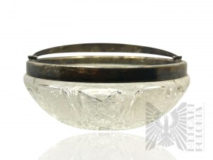 Fraget Warsaw, 19th/20th c. - Crystal Bowl with Plated Handle