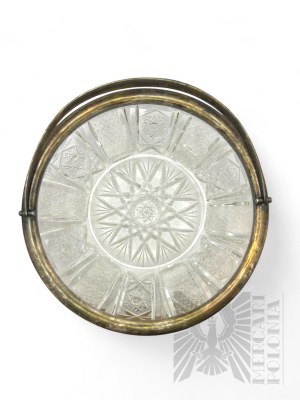 Fraget Warsaw, 19th/20th c. - Crystal Bowl with Plated Handle