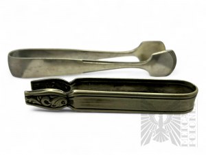Pocz. 20th c. - Two Metal Sugar Pliers, Württembergische Metallwarenfabrik WMF