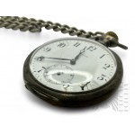 [SREBRO] 1900 r., Francja - Zegarek Zenith, Srebro 800