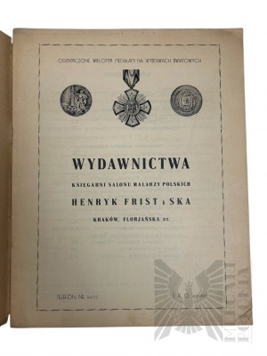 II RP, ca. 1928. - Book Catalog of the Publishing House of the Salon of Polish Painters Henryk Frist and Ska