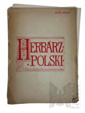 II RP (?) - Book by A. Boniecki, Herbarz Polski, Tom IX Zeszyt II