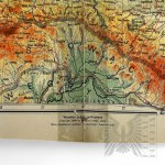 II RP, 1930 r., Lwów - Mapa Fizyczna Polski, wyd. Książnica Atlas