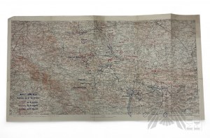 II RP - Map of the Battle of Warsaw, Battle of the Vistula River, Map of the 3rd Army - Zaklady Graficzne Wierzbicki i S-ka, Warsaw