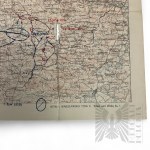 II RP - Mapa Bitwa Warszawska, Bitwa nad Wisłą, Mapa 3. Armii - Zakłady Graficzne Wierzbicki i S-ka, Warszawa
