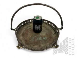 Plated (?) Tray-Basket on Legs