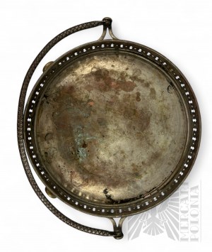 Plated (?) Tray-Basket on Legs