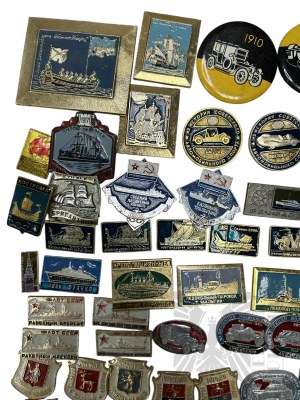 USSR - Giant Collection of Pins, Part 4: Ships, Aviation, Automotive and Other.