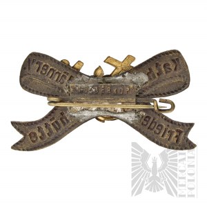 Pocz. 20th c. - Badge of the Catholic Society of the Peace Steelworks (Friedenshütte) Bytom Silesia.