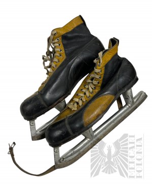 Canada - Vintage Leather (?) Hockey Skates from CCM Hockey.