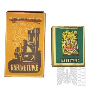 PRL - Two Cabinet Match Boxes, Polish Match Monopoly