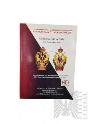 Book Catalog Ordensauktion 2008, Auktionhaus H. D. Rauch