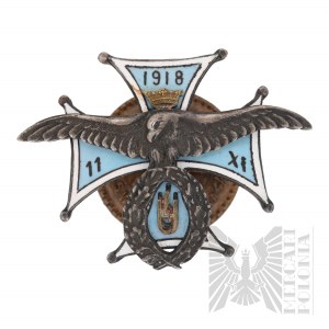 II RP - Badge of the 4th Regiment of Zaniemenskiy Lancers, COPY