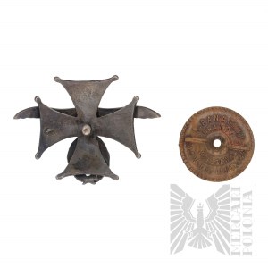 II RP - Badge of the 4th Regiment of Zaniemenskiy Lancers, COPY