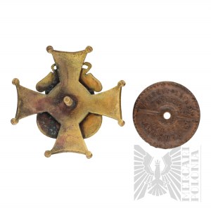 II RP - Badge of the 37th Leczyca Infantry Regiment named after Rev. Joseph Poniatowski, COPY.