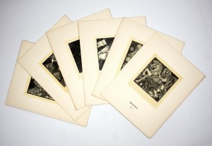 A set of 21 woodcut plates for the work 
