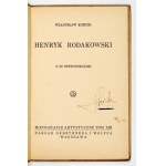 KOZICKI Władysław - Henryk Rodakowski. Mit 32 Reproduktionen. Warschau 1927, Gebethner und Wolff. 16d, pp. 23, [1], tabl....
