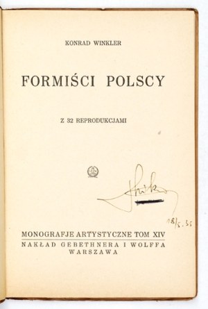 WINKLER Konrad - Polish Formists. 1927