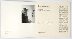 PTASZKOWSKA-KRASIŃSKA Hanna - Henryk Stażewski. Warsaw 1965, Artistic-Graphic Publishing House. 8, p. [15], plates 12....