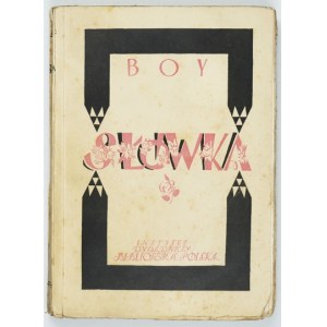 BOY-ŻELEŃSKI T. - Słówka. 1925. Okładka T. Gronowskiego