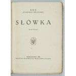 BOY-ŻELEŃSKI T. - Słówka. 1925. Okładka T. Gronowskiego