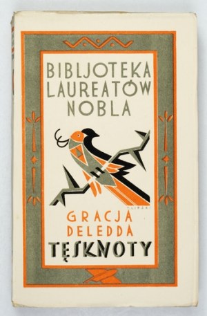 DELEDDA G. - Longings. A novel. 1928. cover by Tadeusz Lipski.