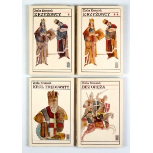 KOSSAK Z. – Trylogia: Krzyżowcy + Król trędowaty + Bez oręża. Obw. J. Jaworowski