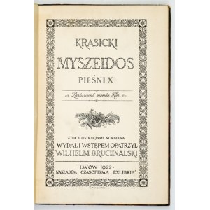 KRASICKI [Ignacy] – Myszeidos pieśni X. Z 24 ilustracjami Norblina. 1922. Egz. nr 430