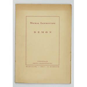 LERMONTOW Michaił – Demon. 1936